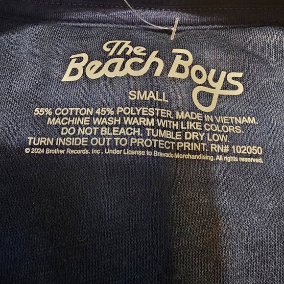 The Beach Boys Tie Dye Sweatshirt Blue Black Crewneck Retro Graphic Size Small - Picture 5 of 10
